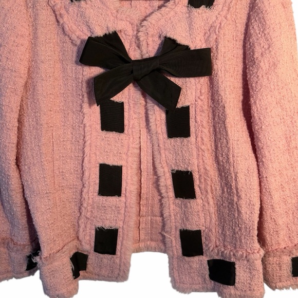 Moschino Cheap and Chic pink and black tweed jacket - Picture 4 of 14